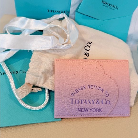 Tiffany & Co. Accessories - New Tiffany & Co. Pastel Pink Card Holder